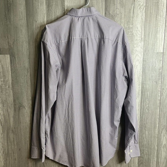 Peter Millar Button Down Shirt Multicolor Check 2XL Cotton Spandex Sz XXL Casual - Picture 5 of 8